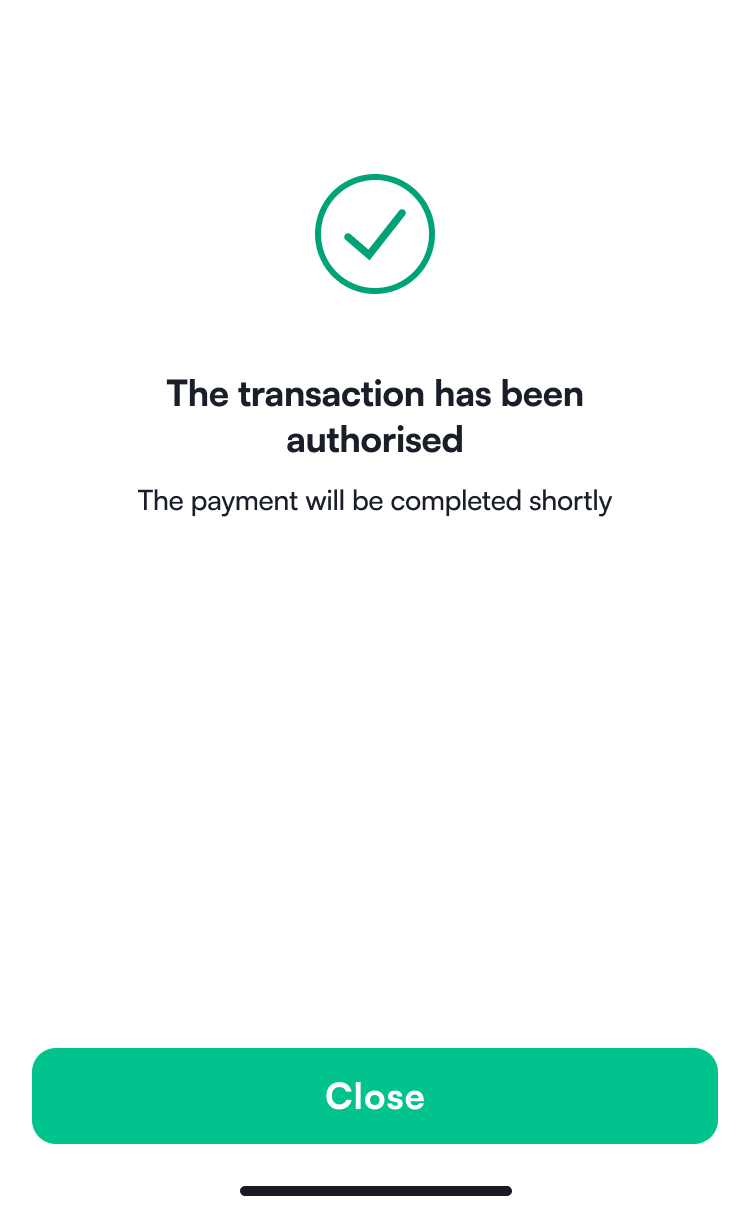 Transaction autorisée